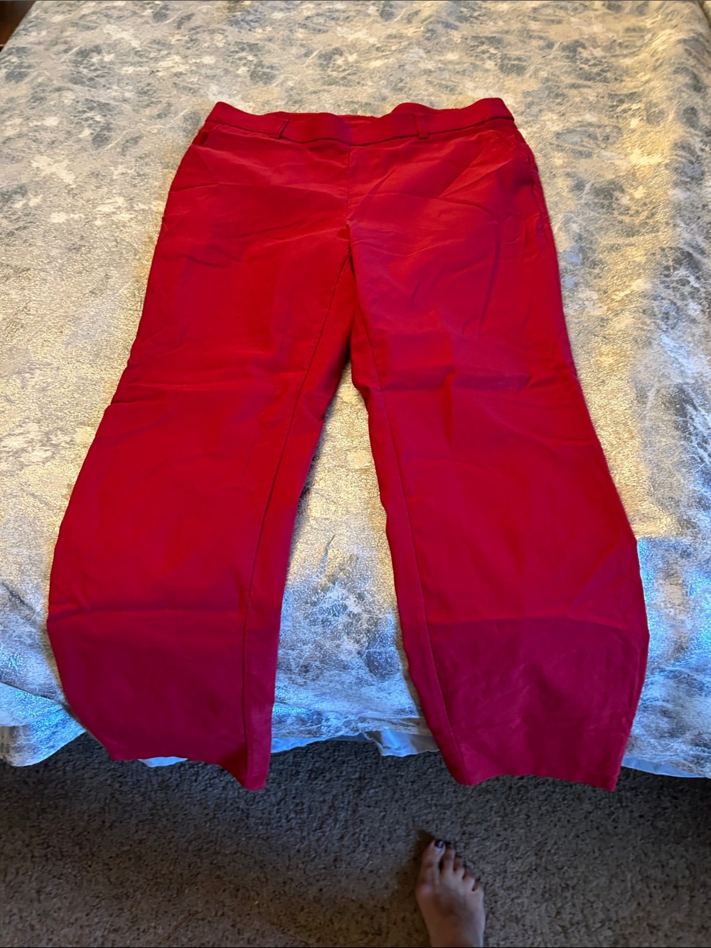 Rafaella Red Pants - Picture 3 of 5